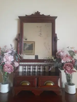 Antique Pettagama With Drawers Antique Table Mirror With Drawers