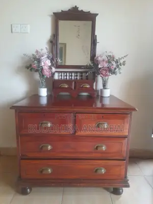 Antique Pettagama With Drawers Antique Table Mirror With Drawers