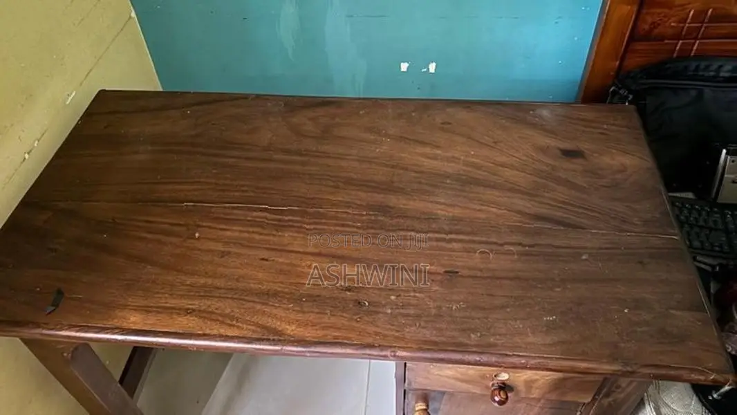 Teak Wooden Table / Desk With Storage