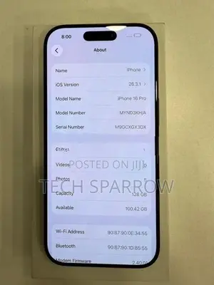 Apple iPhone 16 Pro 128GB (Used)