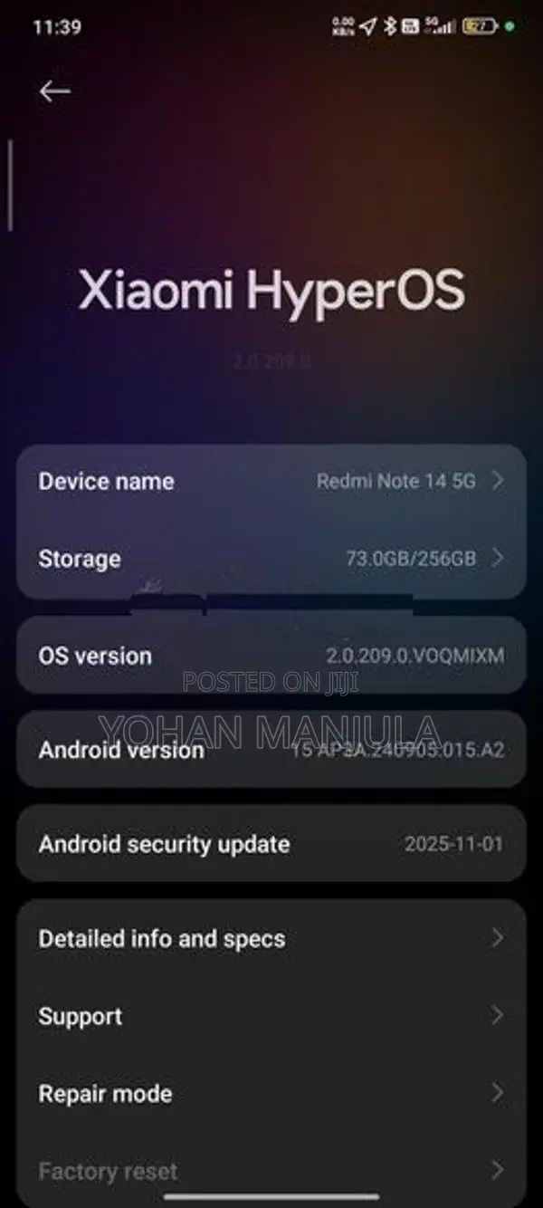 Xiaomi Redmi Note 14 5G (Used)