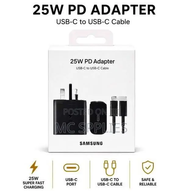 25W PD Adapter USB -C TO Cable