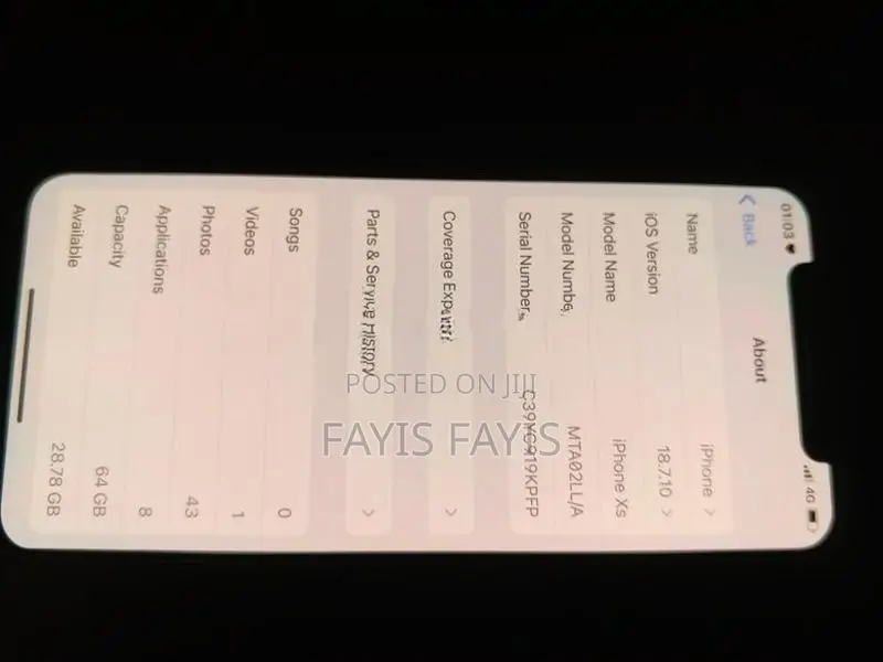 Apple iPhone XS 2018 (Used)