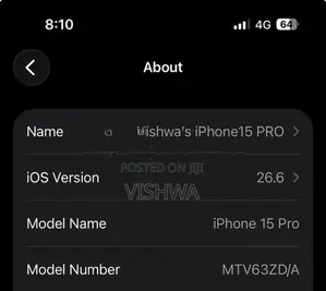 Apple iPhone 15 Pro 256GB (Used)
