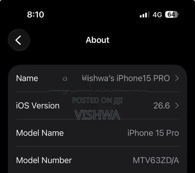 Apple iPhone 15 Pro 256GB (Used)