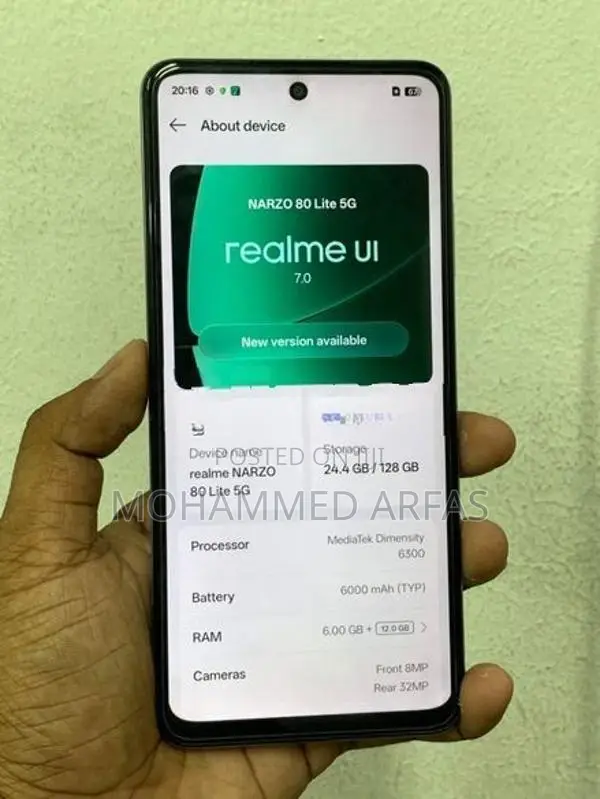 Realme Narzo 80 Lite 5G (Used)