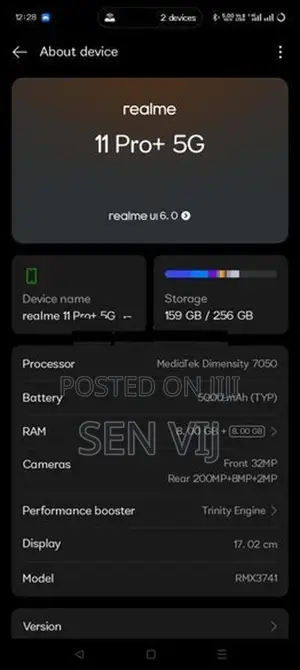 Realme 11 Pro + 5G (Used)