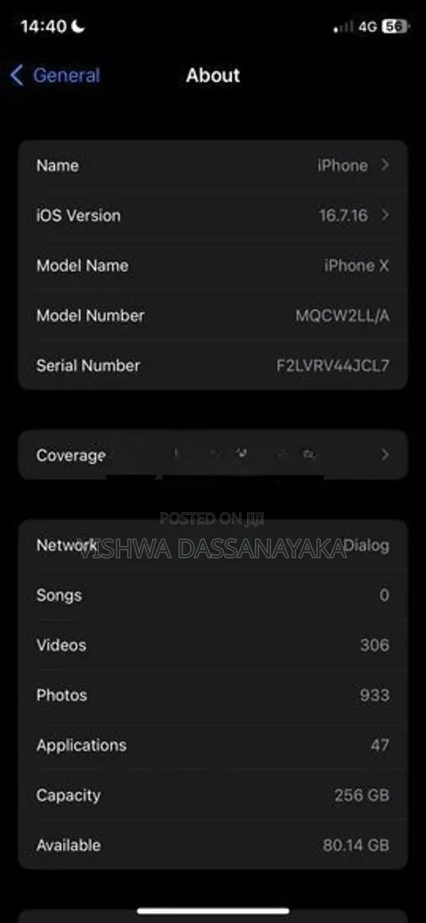 Apple iPhone X (Used)