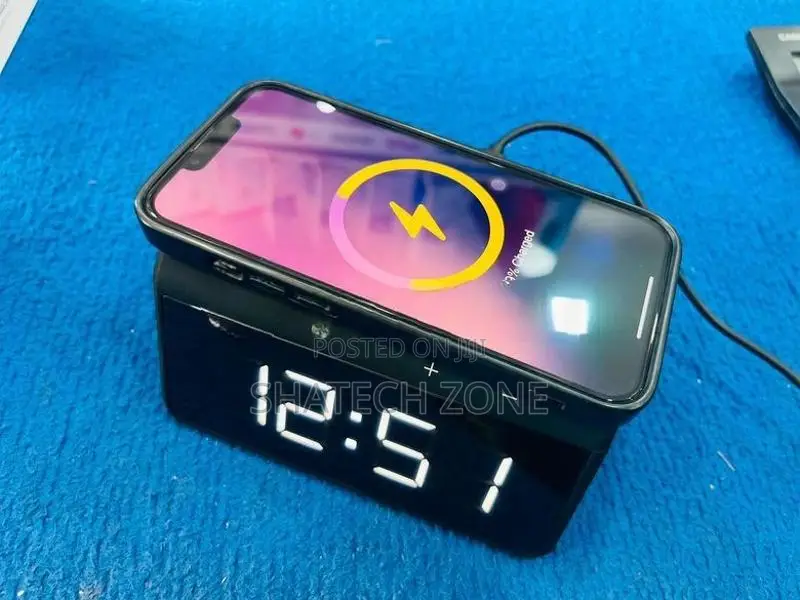 WIRELESS CHARGER + ALARM CLOCK (NEW) - HAVIT W320