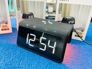 WIRELESS CHARGER + ALARM CLOCK (NEW) - HAVIT W320