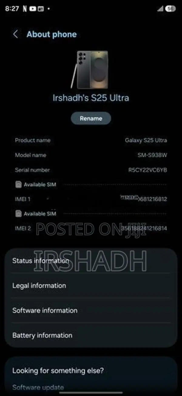 Samsung Galaxy S25 Ultra 256GB (Used)