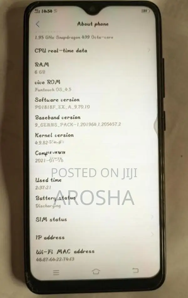 Vivo Y93 (Used)