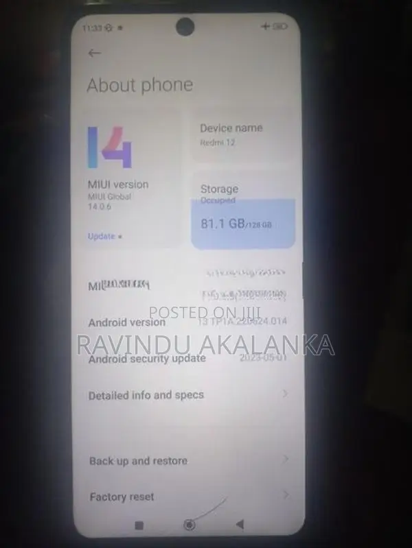 Xiaomi Redmi 12 (Used)