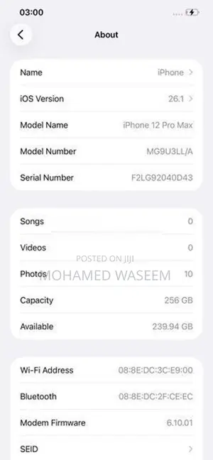 Apple iPhone 12 Pro Max (Used)