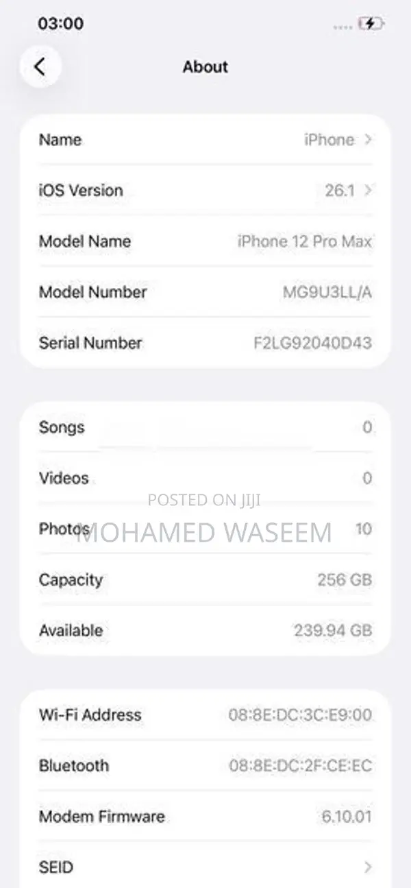 Apple iPhone 12 Pro Max (Used)