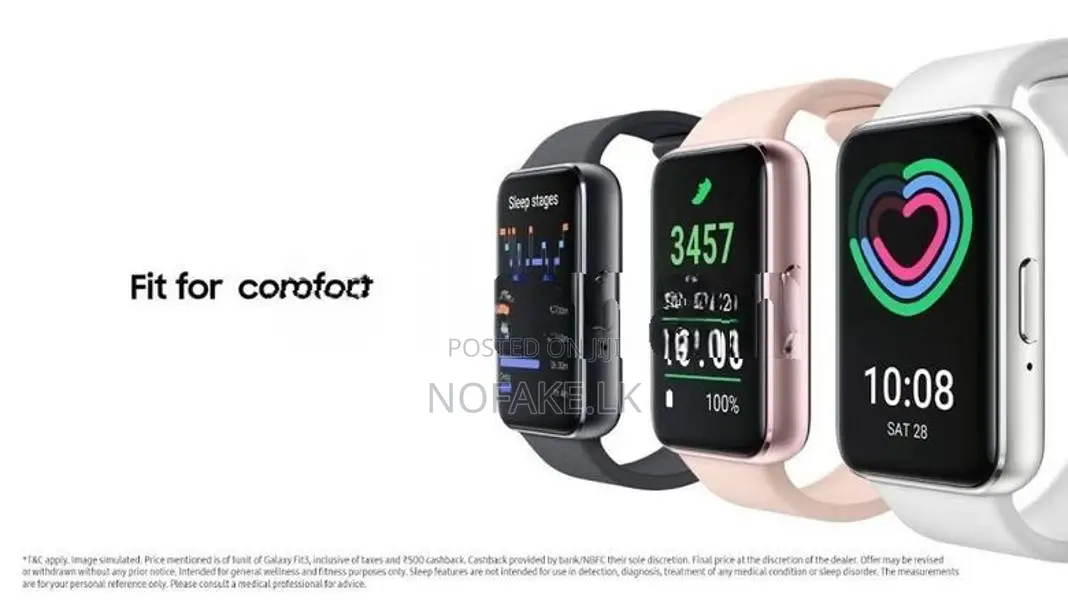 Samsung Galaxy Fit 3 Smart Watch With Amoled Display