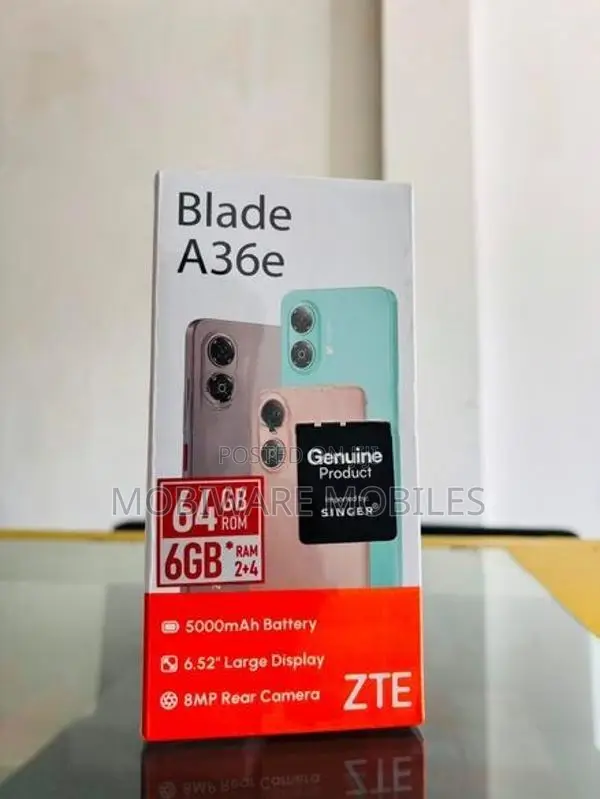 ZTE Blade A36e 4GB 64GB (Brand New)