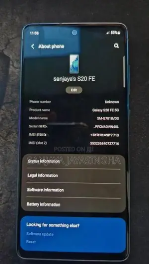 Samsung Galaxy S20FE (Used)
