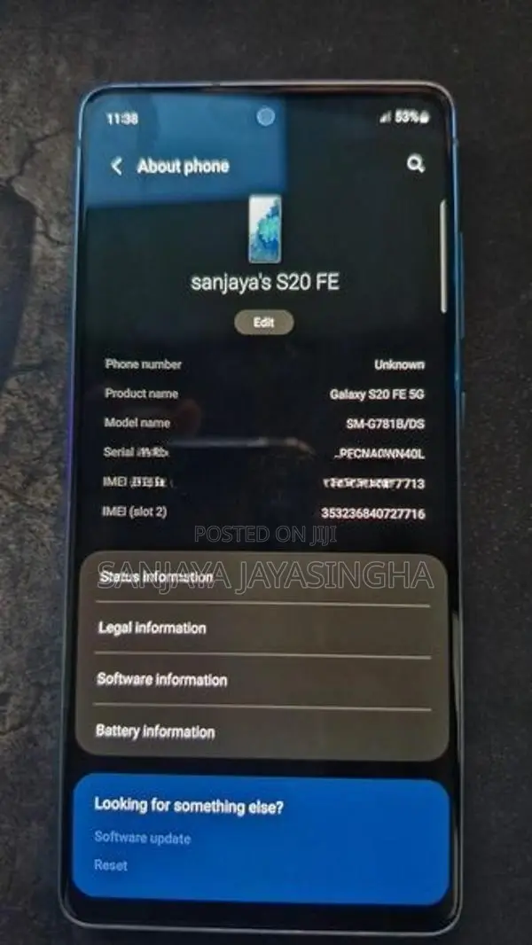 Samsung Galaxy S20FE (Used)