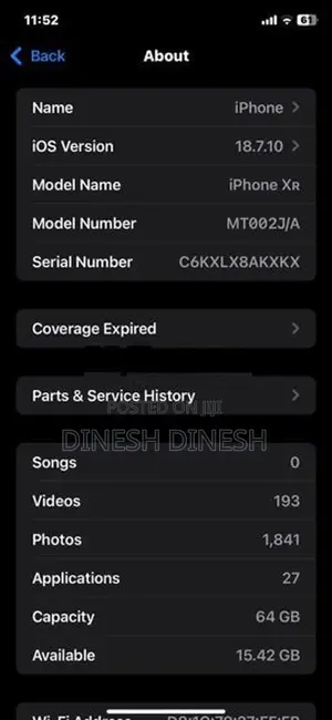 Apple iPhone XR (Used)