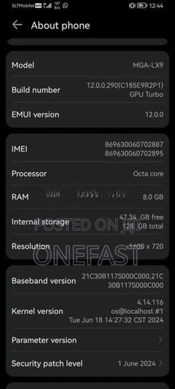 Huawei Nova Y70 Plus (Used)