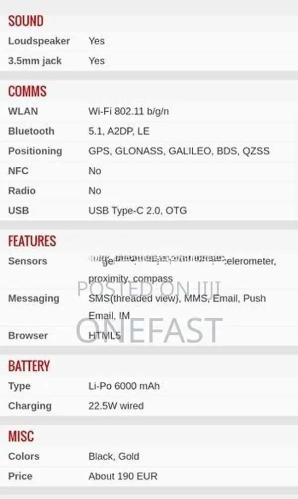 Huawei Nova Y70 Plus (Used)
