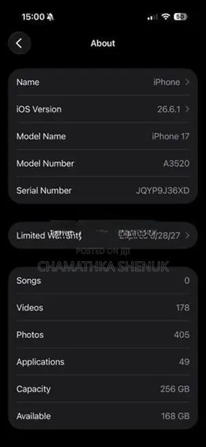 Apple iPhone 17 (Used)