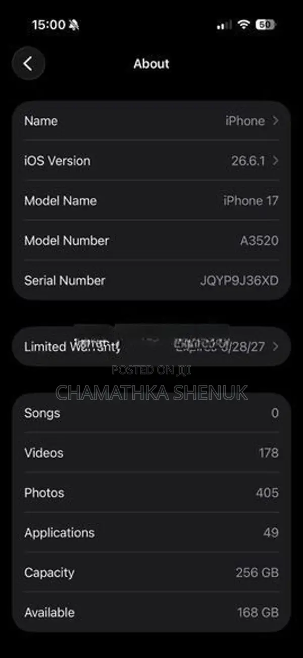Apple iPhone 17 (Used)