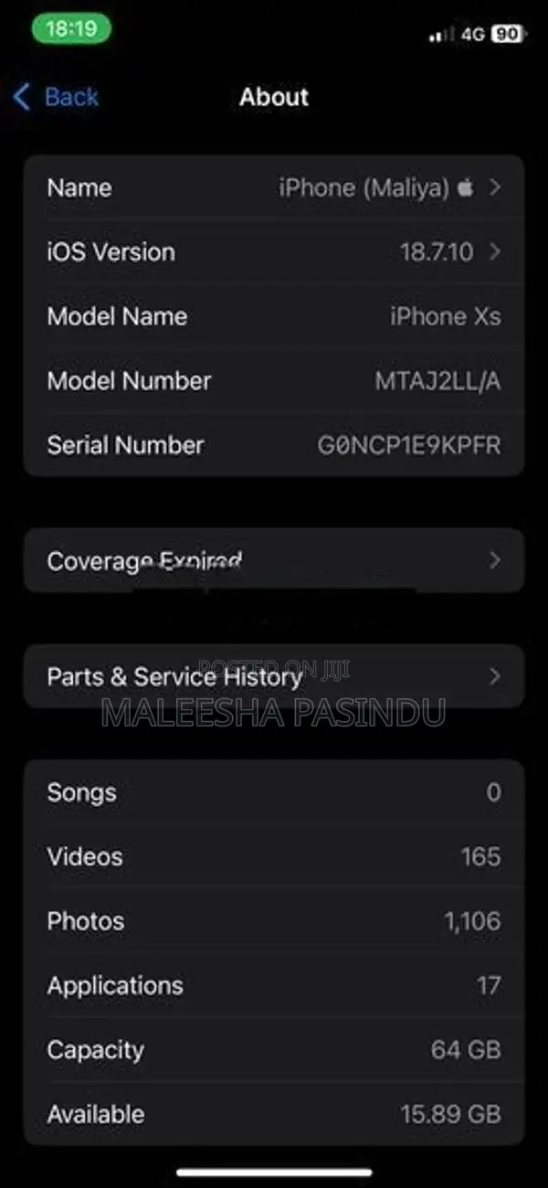 Apple iPhone XS (Used)