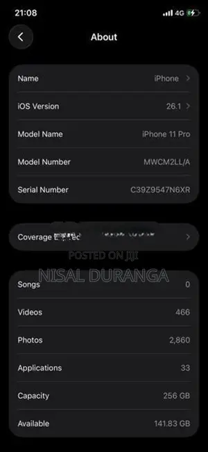 Apple iPhone 11 Pro (Used)