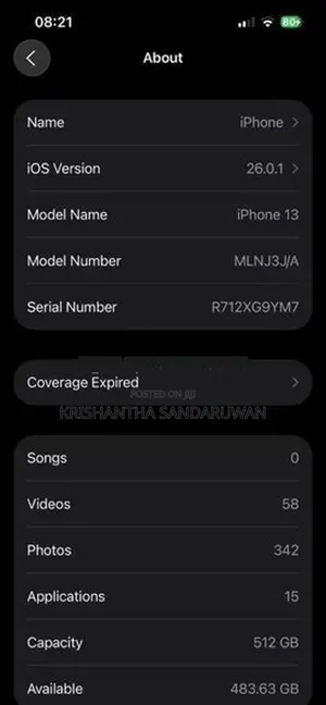 Apple iPhone 13 GB (Used)