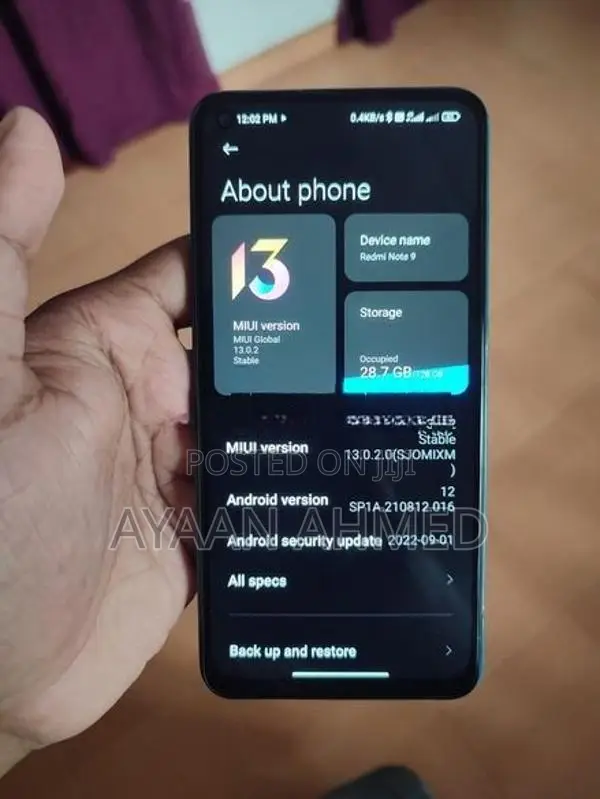 Xiaomi Redmi Note 9 (Used)