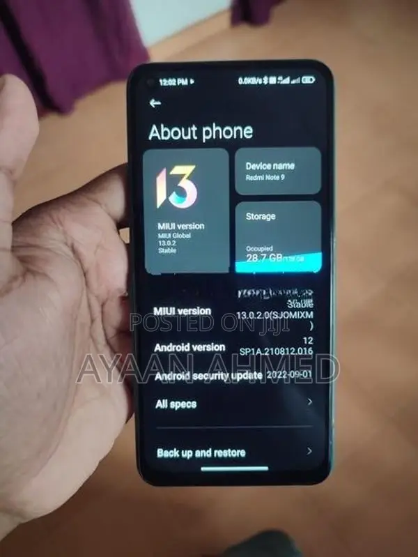 Xiaomi Redmi Note 9 (Used)