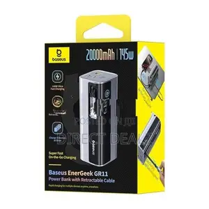 Baseus EnerGeek GR11 145W 20000mAh Power Bank with Retractable Cable