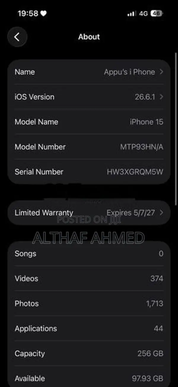 Apple iPhone 15 (Used)
