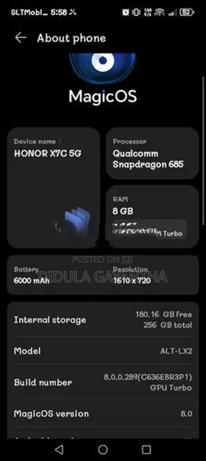 Honor X7c (Used)
