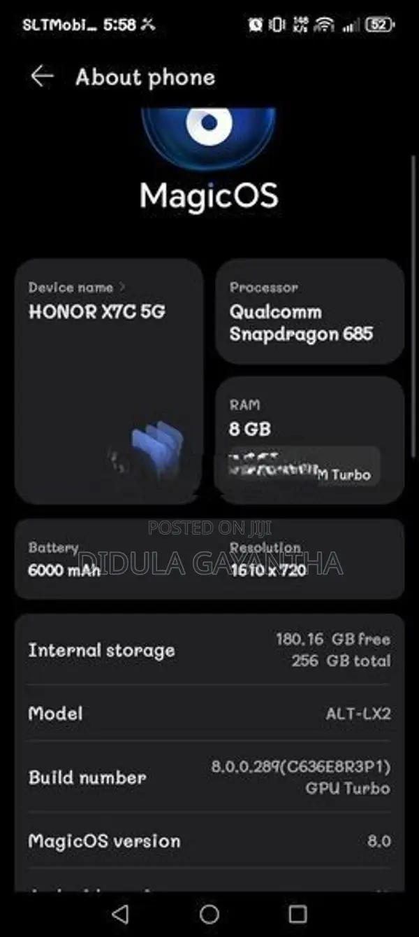 Honor X7c (Used)