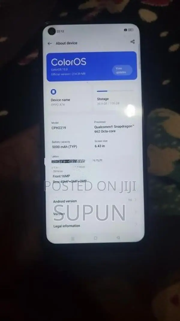 Oppo A74 128GB (Used)