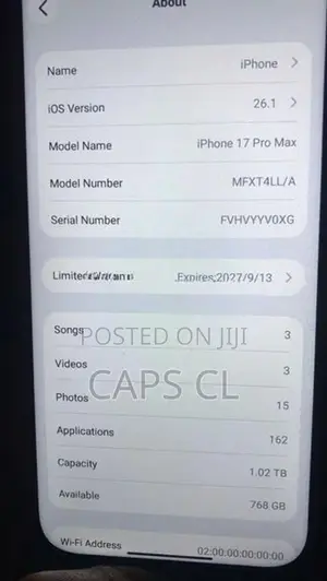 Apple iPhone 17 Pro Max (Used)