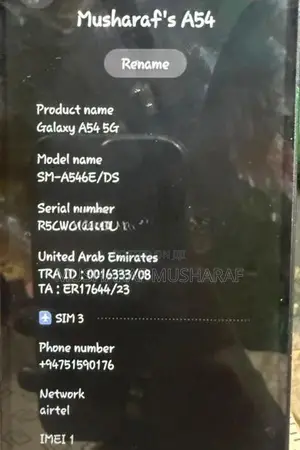 Samsung Galaxy A54 (Used)