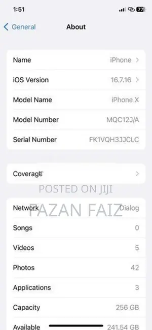 Apple iPhone X (Used)