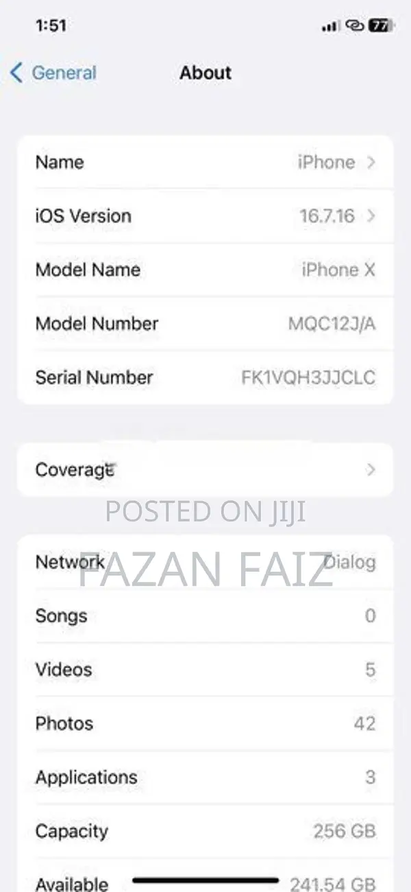 Apple iPhone X (Used)