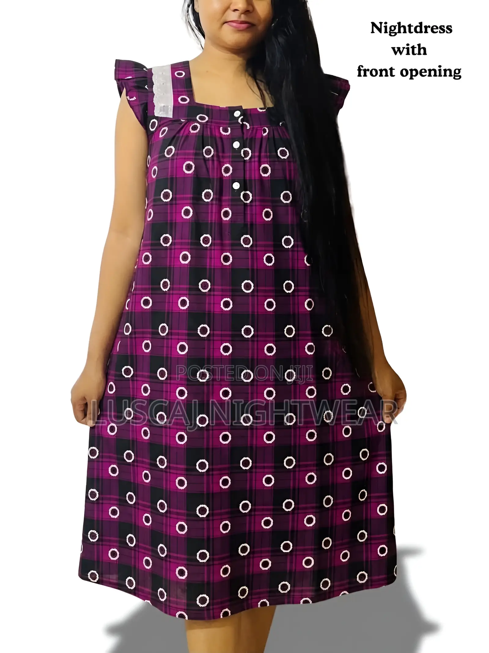 NEW Front-Open Night Dress