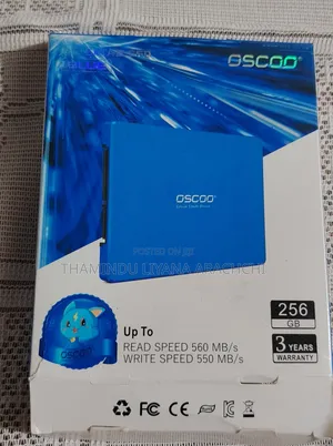 OSCOO 256GB 2.5" SATA III Internal Solid State Drive (SSD)