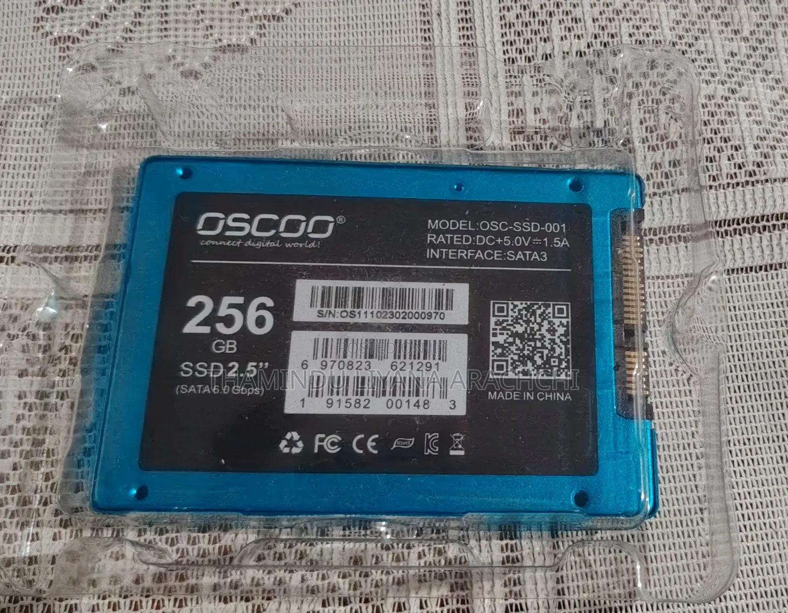 OSCOO 256GB 2.5" SATA III Internal Solid State Drive (SSD)