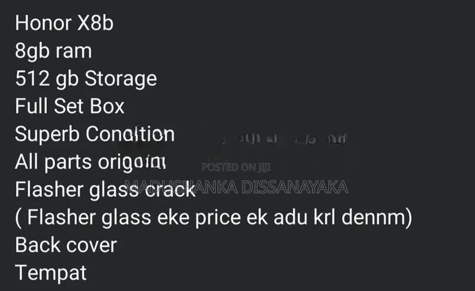 Honor X8B 512GB (Used)