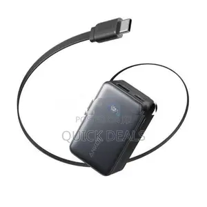 Anker 45W 10000mAh Nano Power Bank with Built in Retractable USB-C Cab