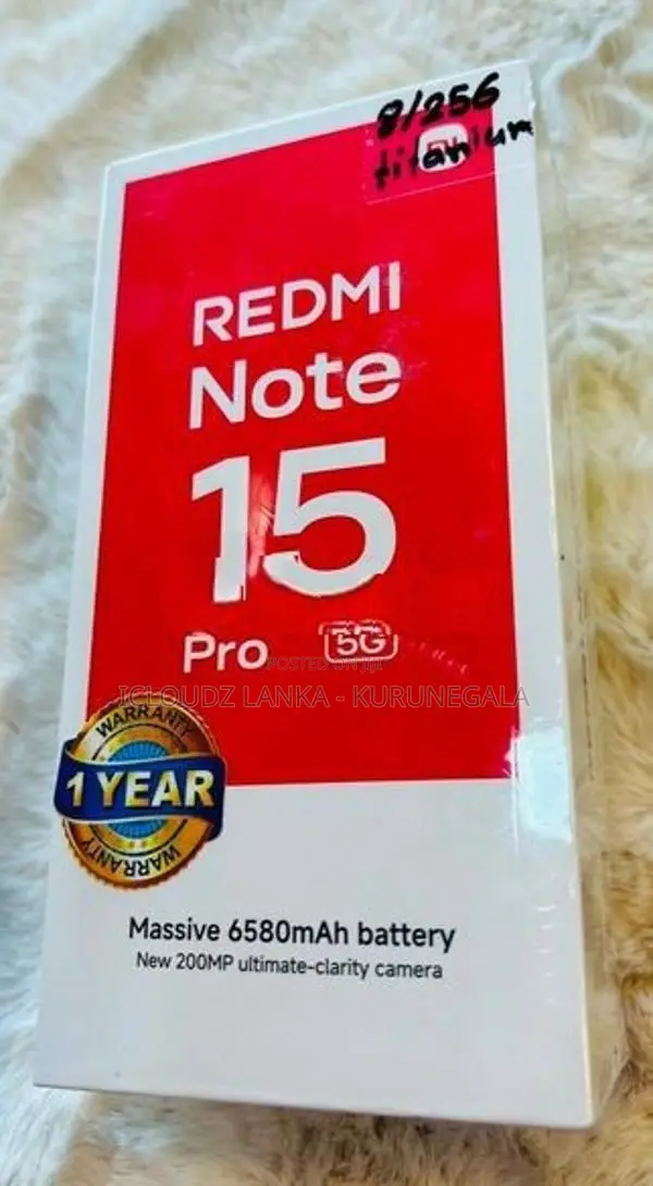 Xiaomi Redmi Note 15 Pro 8GB 256GB RAM (Brand New)