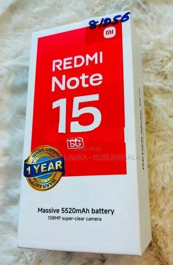 Xiaomi Redmi Note 15 8GB RAM 256GB (Brand New)
