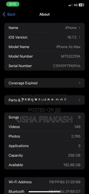 Apple iPhone XS Max (Used)